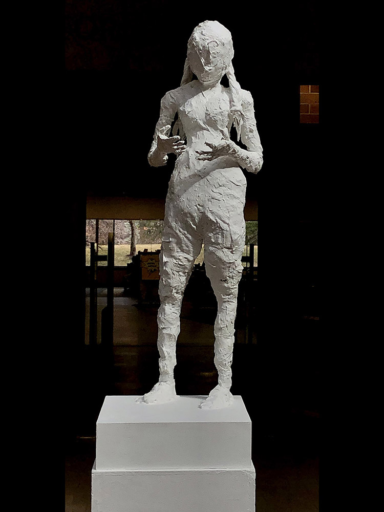 gesture of grief mixed-media sculpture