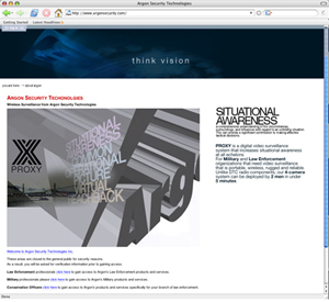 argonsecurity dot com homepage